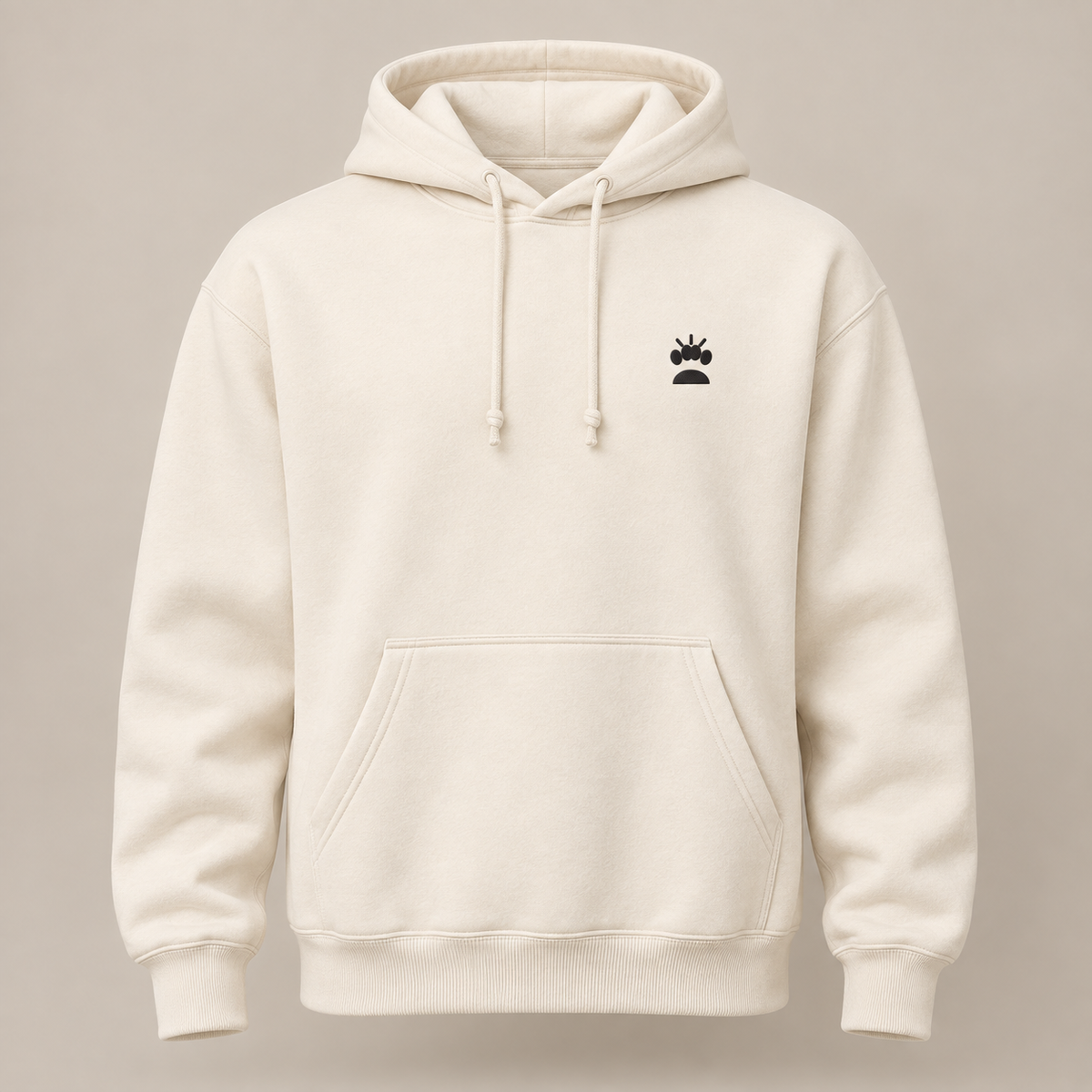 SUNPAW Essential Hoodie in Cream mit Sunrise-Paw-Stickerei